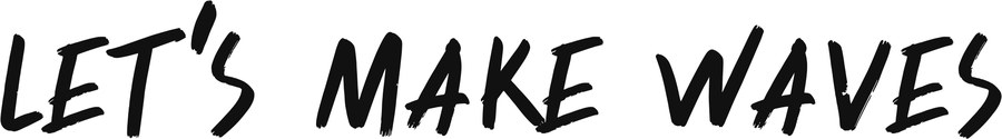 Let’s Make Waves Horizontal, black