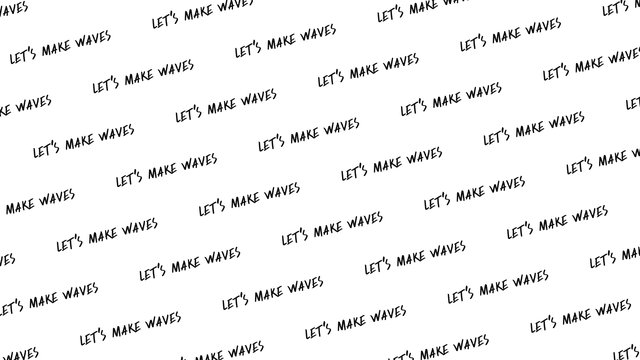 LMH virtual background Make Waves Diagonal, black on white