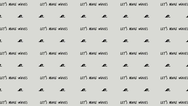 LMH virtual background Make Waves Mixed, black on grey