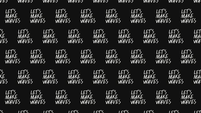 LMH virtual background Make Waves Stacked, grey on black
