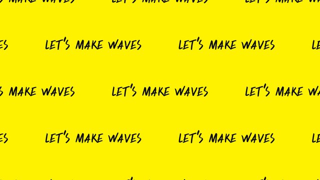 LMH virtual background Make Waves Sparse, black on yellow
